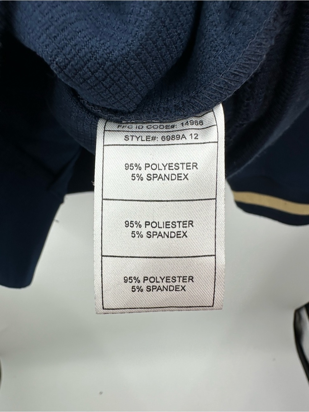 Adidas Men’s Notre Dame Official Full Zip Jacket Navy Blue Size XL - Picture 4 of 4